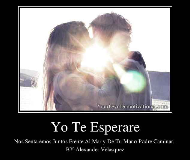 Yo Te Esperare