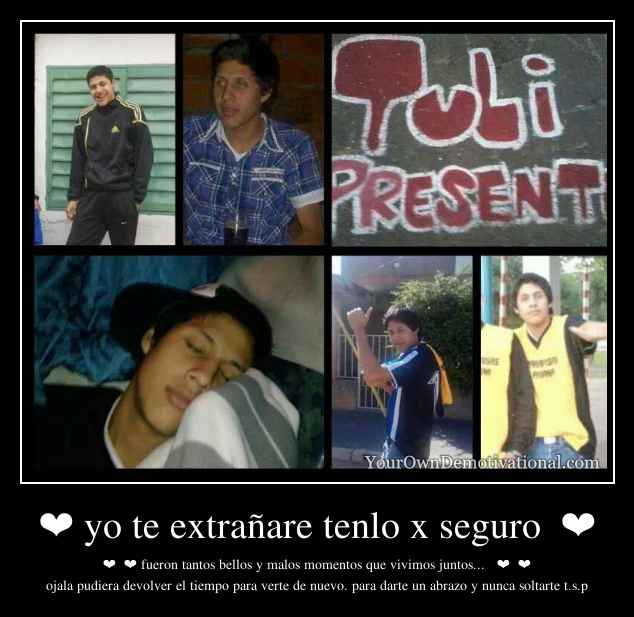 ❤ yo te extrañare tenlo x seguro  ❤